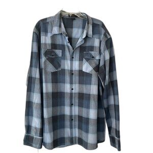 Diamond Jack western plaid long sleeve button down NEW without tags